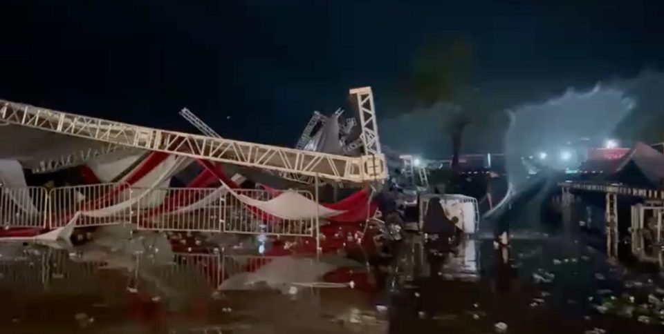 Vendaval causa tragédia em festa universitária; há registro de morte e dezenas de feridos