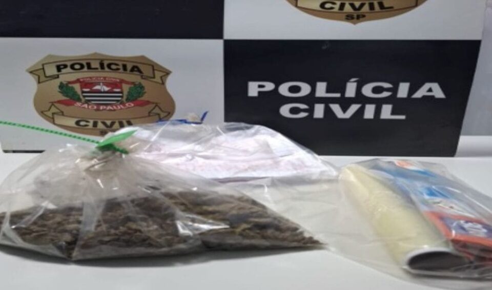 Ação da Polícia Civil em Alfredo Marcondes apreende droga e cartas de presídio