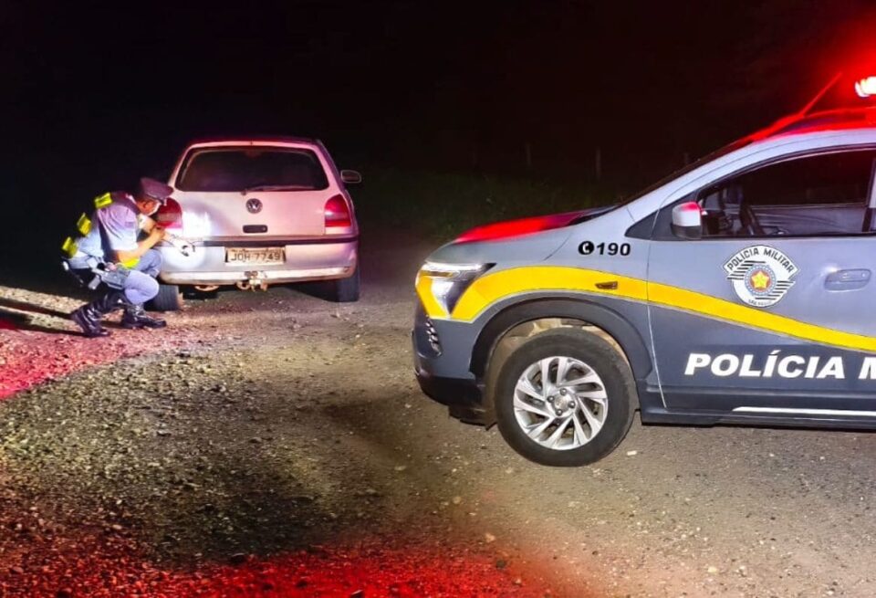 Carro furtado em Presidente Prudente é recuperado pela Polícia Rodoviária em Sandovalina