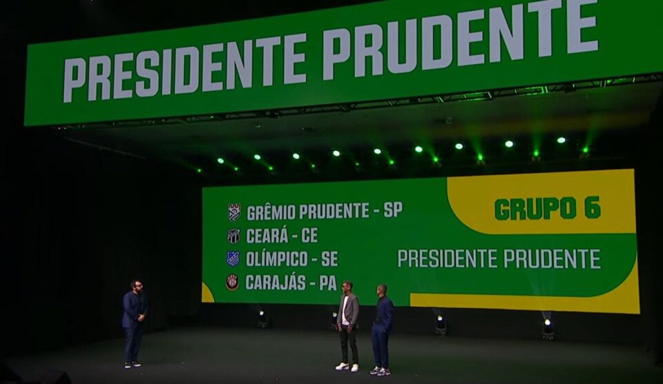 Grêmio Prudente terá Ceará, Olímpico e Carajás na primeira fase da Copinha 2026