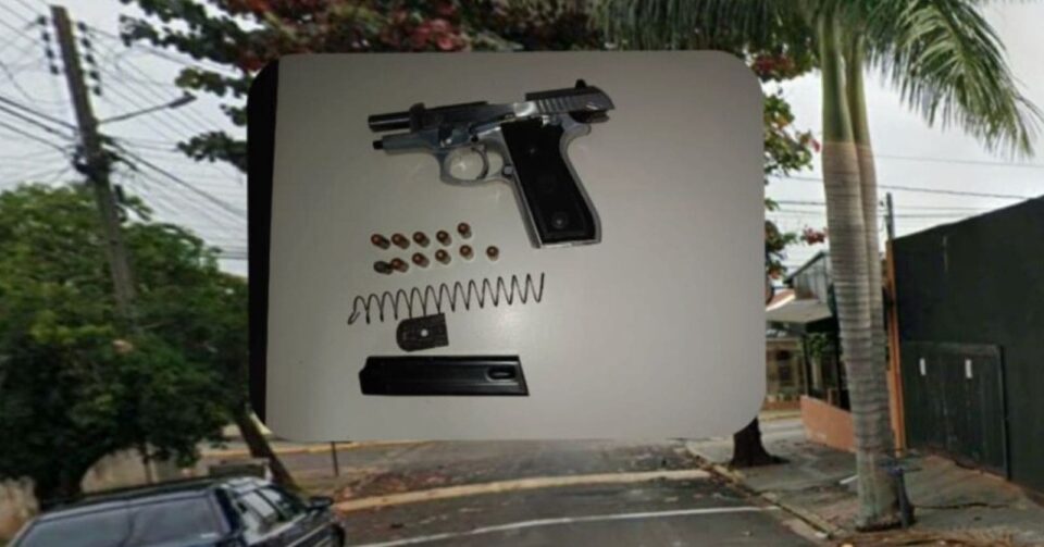 Homem retorna a bar armado para tirar satisfações com seguranças e acaba preso em Presidente Prudente