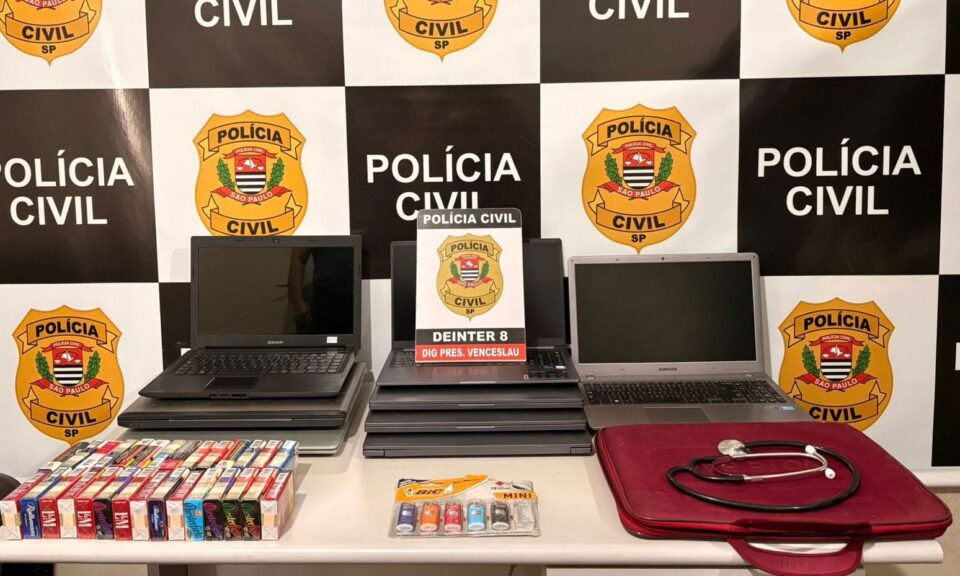 Recém-liberto, homem é preso em flagrante após furtar padaria e clínica médica em Presidente Venceslau