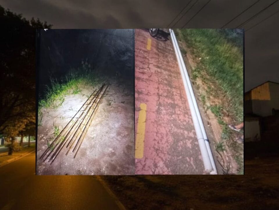 Casal é preso por furto de materiais de construção em obra no Humberto Salvador