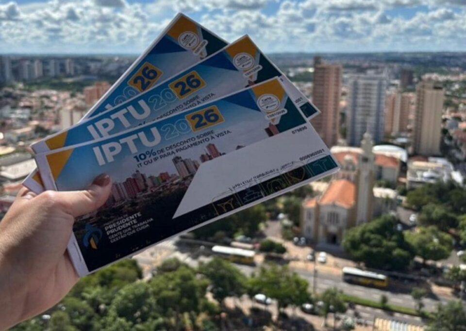 IPTU 2026: mais de 1,5 mil carnês são devolvidos pelos Correios em Prudente