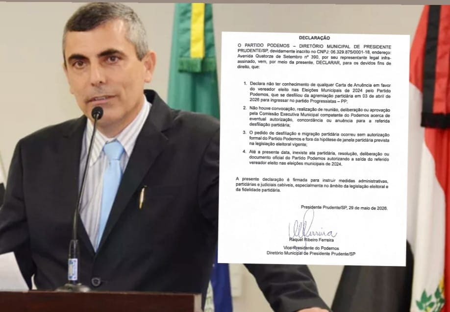 Podemos diz que desfiliação de Mauro Neves ocorreu sem autorização do partido