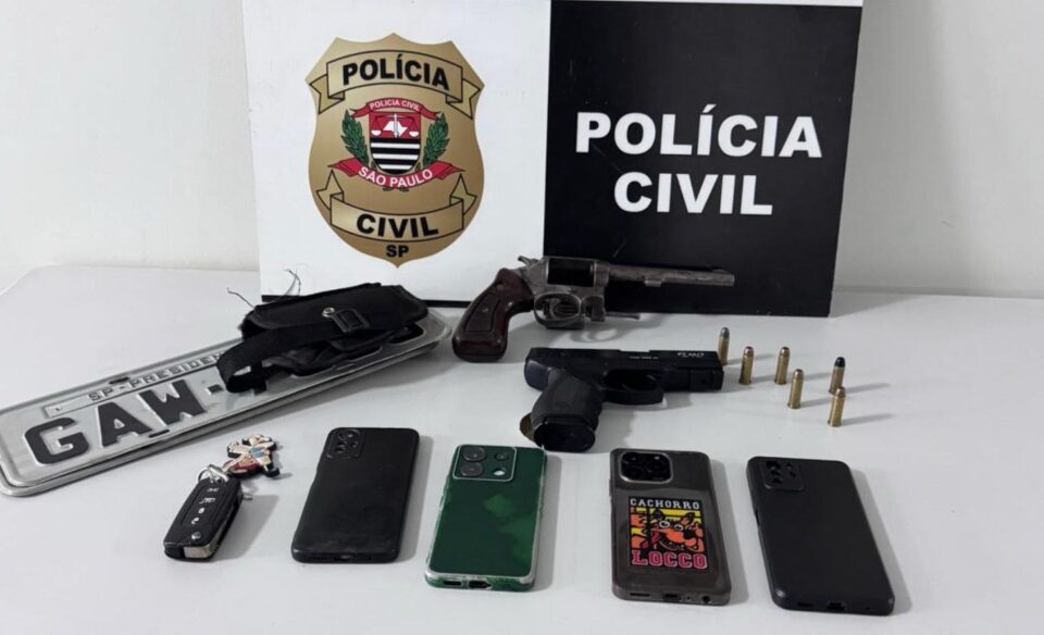 Polícia Civil e BAEP prendem suspeito e apreendem arma e veículo adulterado