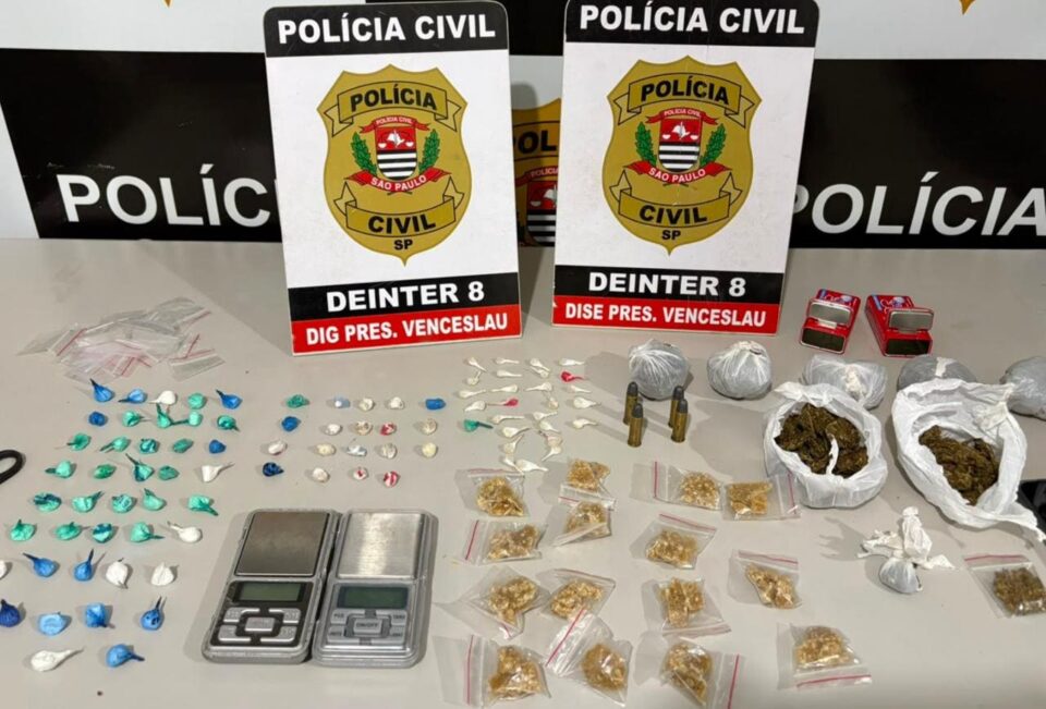 Casal é preso por tráfico de drogas em Mirante do Paranapanema