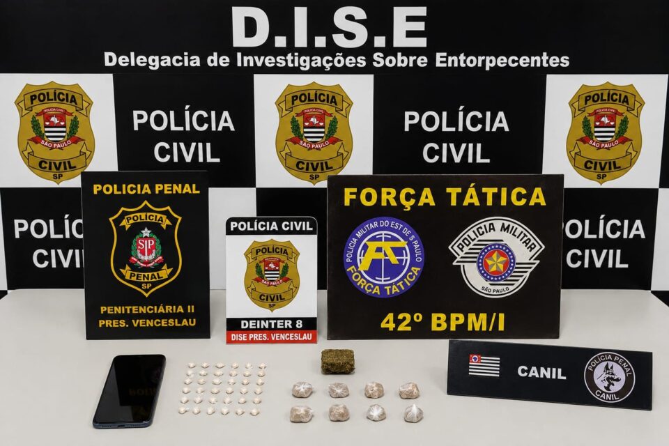 Mulher é presa por tráfico de drogas durante operação em Presidente Venceslau