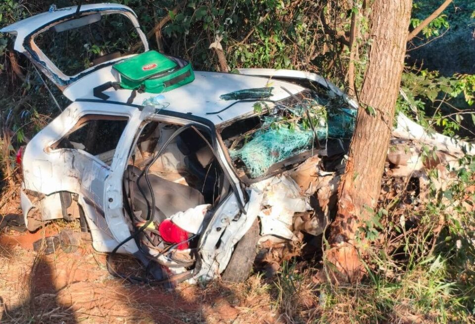 Empresário morre e dois ficam feridos em grave acidente de carro em Panorama