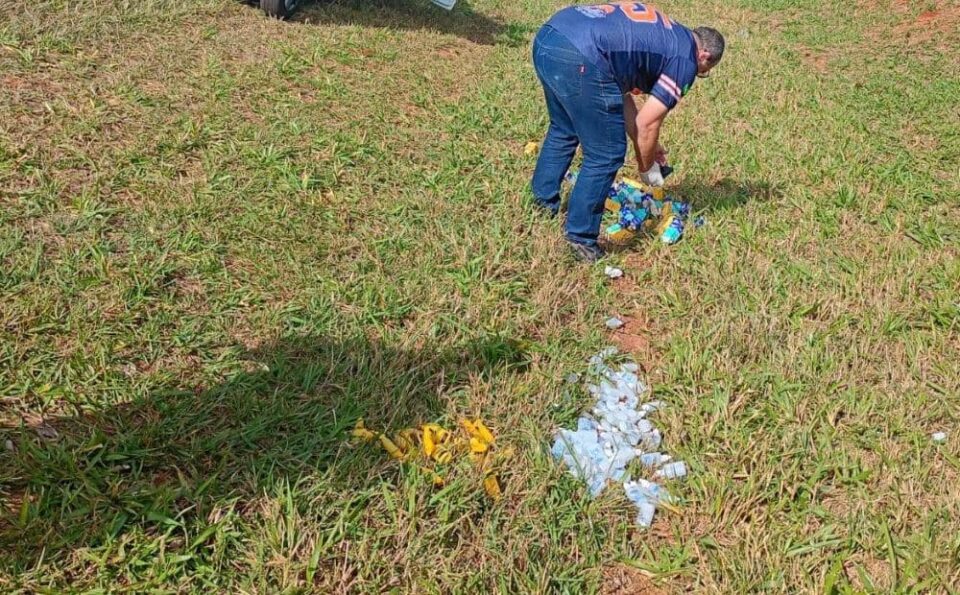 Após denúncia, Vigilância recolhe medicamentos abandonados em rodovia