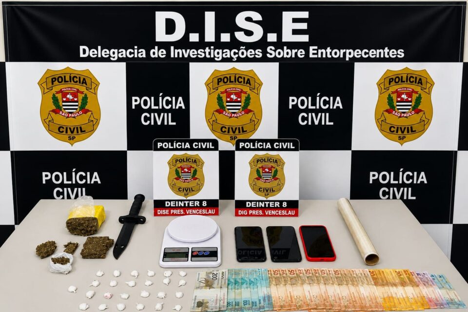 Operação da DISE prende jovem com mais de 400g de maconha e cocaína