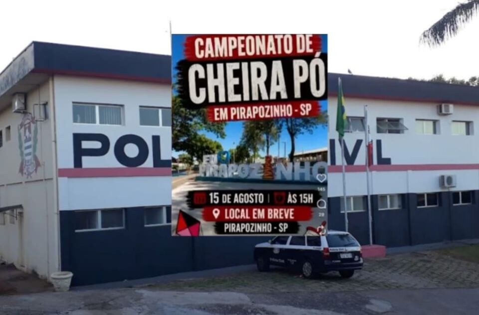 Polícia Civil investiga jovem após postagem de “Campeonato de Cheira Pó”